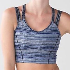 Lululemon Happy Strappy Long Line Bra Sz 2